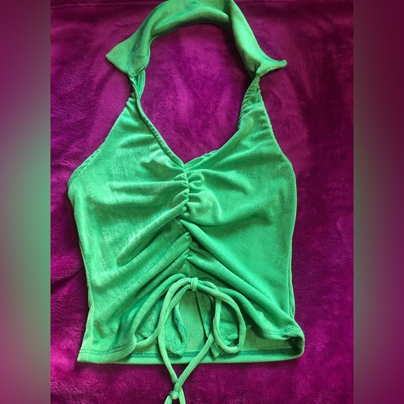 NEW Green Halter Top - Picture 2 of 4